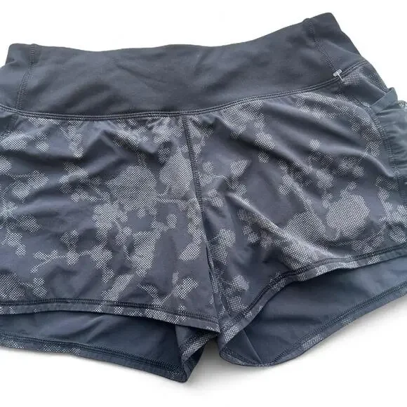 Women's Athleta grey and black Small Camo Floral Shorts - Picture 1 of 5